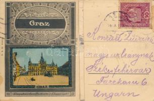 Graz, lithographic pictures attached to the backside