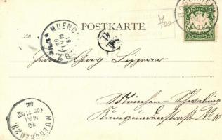 Rosenheim, Innbrücke; Verlag L. Berchtenbreiter / bridge