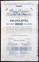 Budapest 1918-1920. "Magyar Országos Központi Takarékpénztár" (3x) Záloglevelek 1000, 5000...