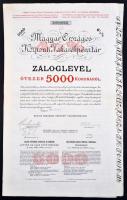 Budapest 1918-1920. "Magyar Országos Központi Takarékpénztár" (3x) Záloglevelek 1000, 5000...