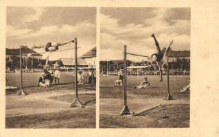 1913 M.A.C. verseny, a világrekorder stylusa, kiadja 'Klasszikus pillanatok vállalata' / M.A.C. competition 1913, high jump