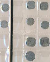 Burma 30db vegyes fémpénz albumba rendezve T:vegyes
Burma 30pcs of mixed coins in album C:mixed