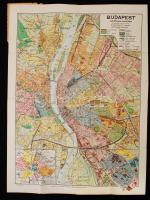 1935 Budapest székesfőváros kézitérképe. Az alaptérképet tervezte Kogutowicz Manó, kiadja a Magyar Földrajzi Intézet Rt. Hátulján részletes utcanév-jegyzékkel, kis szakadással, 1:25000, 52,5×38 cm