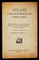 cca 1920 Atlasz a magyar történelem tanításához, dr. Kogutowicz Károly(Bátky-Finály-Koch-Németh-Szende), Magyar Földrajzi Intézet R.T. Bp., 21p