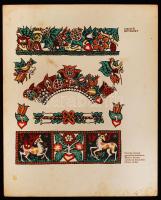 Diósy Antal (1895-1977): Díszítő elemek. Lithográfia. 21x26 cm