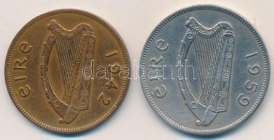 Írország 1942. 1p Br + 1959. 1/2C T:2
Ireland 1942. 1 Penny Br + 1959. 1/2 Crown C:XF
Krause KM#11,1...