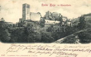 1899 Kaja, Burgruine im Thayathal / castle ruins