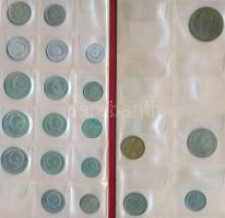 Mongólia 41db vegyes fémpénz albumba rendezve T:vegyes
Mongolia 41pcs of mixed coins in album C:mixe...