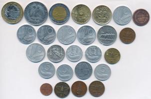 Olaszország 1777-1997. 26db vegyes fémpénz T:vegyes Italy 1777-1997. 26pcs of metal coins C:mixed