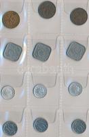 Holland Antillák 50db vegyes fémpénz albumba rendezve T:vegyes Netherlands Antilles 50pcs of mixed coins in album C:mixed