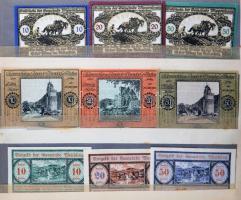 Ausztria 1916-1920. Szükségpénz és városi pénz gyűjtemény. Komplett sorozatok abc szerint gyűjtve, ö...