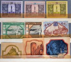 Ausztria 1916-1920. Szükségpénz és városi pénz gyűjtemény. Komplett sorozatok abc szerint gyűjtve, ö...