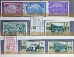 Ausztria 1916-1920. Szükségpénz és városi pénz gyűjtemény. Komplett sorozatok abc szerint gyűjtve, ö...