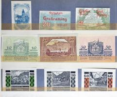 Ausztria 1916-1920. Szükségpénz és városi pénz gyűjtemény. Komplett sorozatok abc szerint gyűjtve, ö...