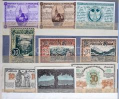 Ausztria 1916-1920. Szükségpénz és városi pénz gyűjtemény. Komplett sorozatok abc szerint gyűjtve, ö...