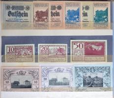 Ausztria 1916-1920. Szükségpénz és városi pénz gyűjtemény. Komplett sorozatok abc szerint gyűjtve, ö...