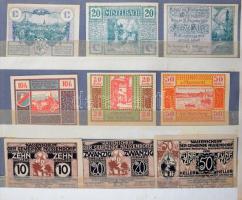 Ausztria 1916-1920. Szükségpénz és városi pénz gyűjtemény. Komplett sorozatok abc szerint gyűjtve, ö...