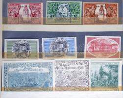 Ausztria 1916-1920. Szükségpénz és városi pénz gyűjtemény. Komplett sorozatok abc szerint gyűjtve, ö...
