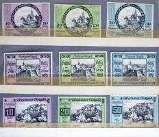 Ausztria 1916-1920. Szükségpénz és városi pénz gyűjtemény. Komplett sorozatok abc szerint gyűjtve, ö...