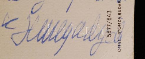 Hunyady József regényíró, újságíró saját kézzel írt lapja