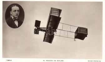 M. Rougier on biplane