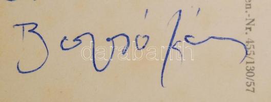 Bozsó János festőművész saját kézzel írt lapja