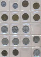 Lengyelország 137db vegyes fémpénz albumba rendezve T:vegyes
Poland 137pcs of mixed coins in album T...