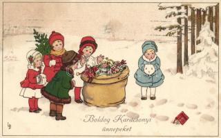 Christmas, Meissner & Buch, Leipzig, Serie 2315.  litho s: L.D.