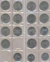 Lengyelország 59db vegyes fémpénz albumba rendezve T:vegyes
Poland 59pcs of mixed coins in album T:m...