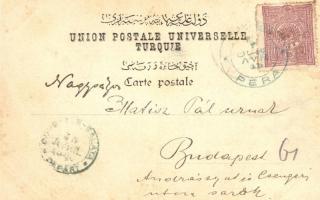 Constantinople, Rue Yuksek-Kaldirn, Galata / street, shops