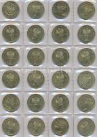 Lengyelország 186db vegyes fémpénz albumba rendezve T:vegyes
Poland 186pcs of mixed coins in album T...