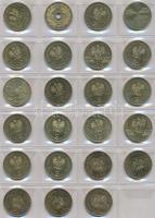 Lengyelország 186db vegyes fémpénz albumba rendezve T:vegyes
Poland 186pcs of mixed coins in album T...