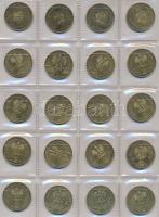 Lengyelország 186db vegyes fémpénz albumba rendezve T:vegyes
Poland 186pcs of mixed coins in album T...