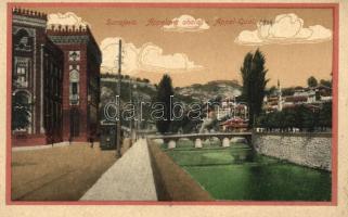 Sarajevo, Appelova obala / Appel quay, tram