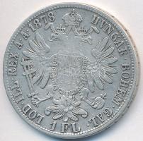 Ausztria 1878. 1Fl Ag "Ferenc József" T:2- Austria 1878. 1 Florin Ag "Franz Joseph" C:VF Krause KM#2222