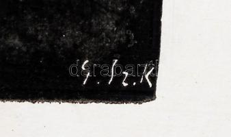 Gáborjáni Szabó Kálmán (1897-1955): Szüretelők. Fametszet, papír, jelzés a dúcon, 23×31 cm