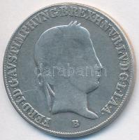 1843B 20Kr Ag "V. Ferdinánd" T:3
Huszár: 2081, Unger III.:1419