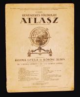 cca 1930 Kozma Gyula és Körösi Albin: Rendszeres földrajzi atlasz középiskolák számára.