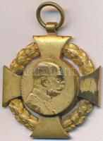 1908. "Polgári Jubileumi Kereszt" Br kitüntetés mellszalag nélkül T:2-  Hungary 1908. "Diamond Jubilee Cross for the Civil List" Br decoration without ribbon C:VF