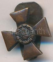 1944. "Bronz Polgári Honvédelmi Érdemkereszt" bronzozott hadifém gomblyuk jelvény "Je...
