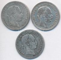 Ausztria 1869-1872. 10Kr Ag "Ferenc József" (3xklf) T:vegyes
Austria 1869-1872. 10 Kreuzer...