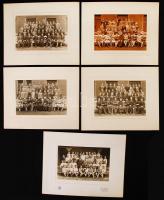 cca 1880-1900 10 db nagyméretű tablófotó