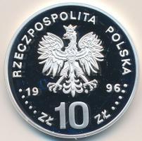 Lengyelország 1996. 10Zl Ag "II. Zsigmond Ágost" T:PP Poland 1996. 10 Zlotych Ag "Sigismund II Augustus" C:PP