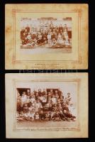 1904 Budapest VII. az Aréna úti óvoda növendékei 2 db tablófotó 20x25 cm