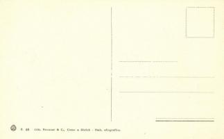 Capri, Marina piccola / beach, national flag