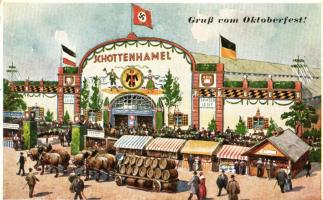 München, Oktoberfest, Schottenhamel; Emil Köhn's Kunstverlag