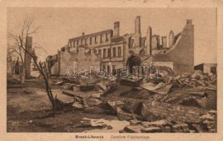 Brest-Litovsk, Zerstörte Fabrikanlage / destroyed factory plant (EM)