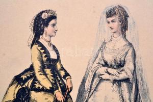 cca 1895 Collection Geszler: A XIX. század divatjai - Die Moden des XIX. Jahrhunderts - Les Modes du...