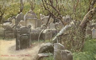 Praha, Stary zidovsky hrbitov; C. 23. Nakl. D. Kosiner a spol. / jewish cemetery