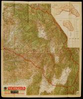 1942 Székelyföld térképe, Magyar Királyi Honvéd Térképészeti Intézet, 84x100 cm